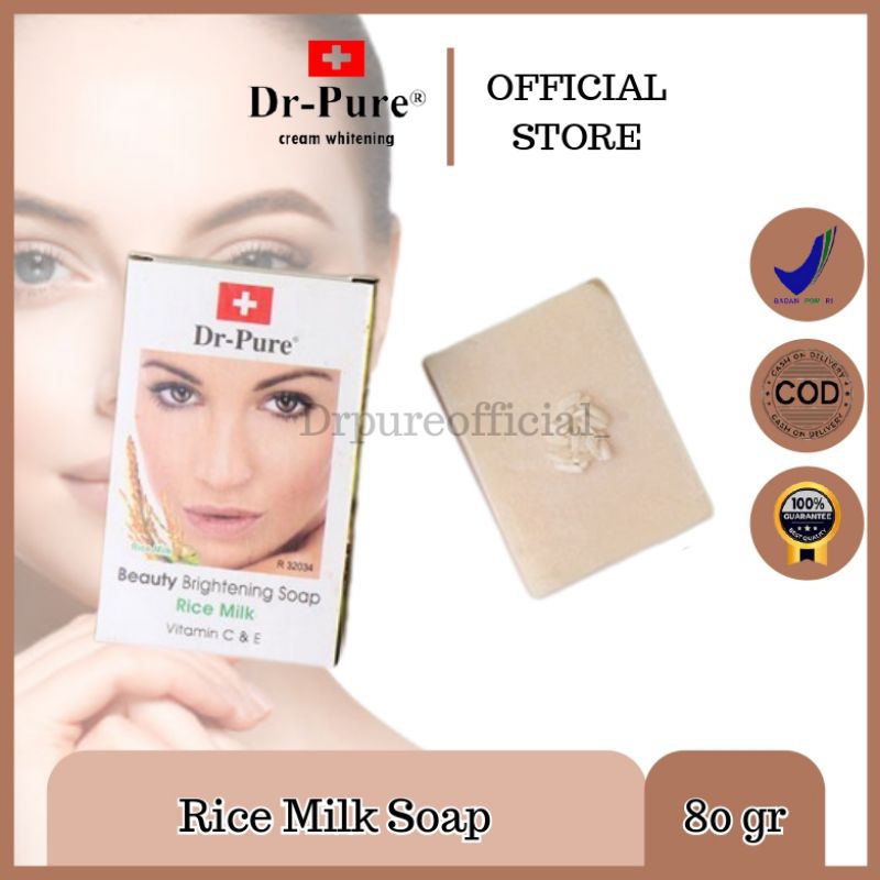 Pureo Kosmetik Masindo Dr-Pure Beauty Brightening Soap (Rice Milk)