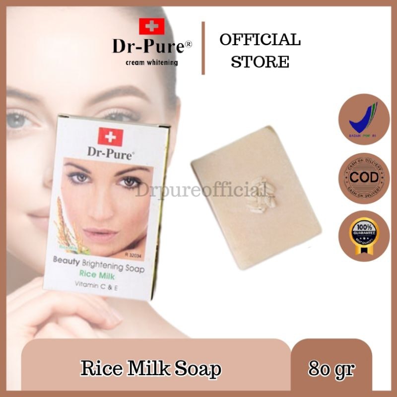 Dr-Pure Beauty Brightening Soap (Rice Milk) 3