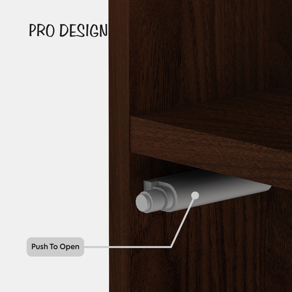 Pro Design Aquila Rak Buku Pintu Kaca