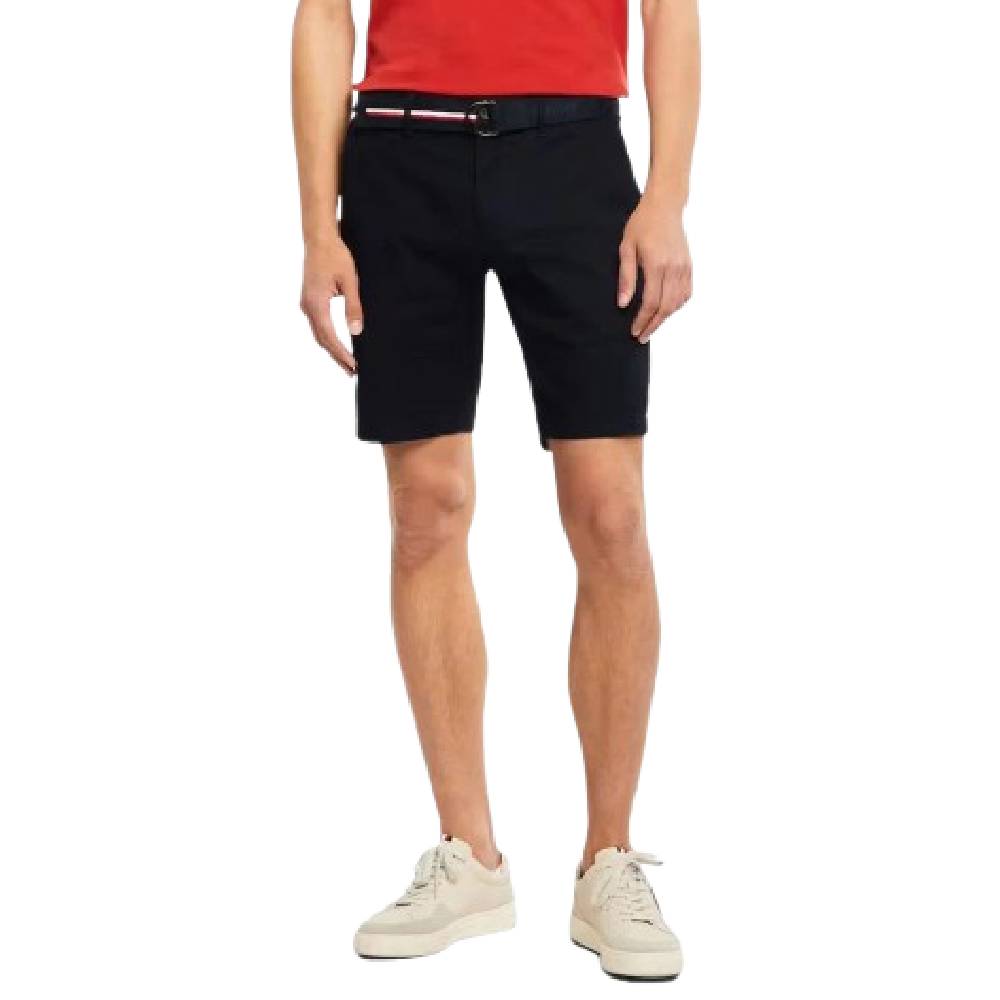 Tommy Hilfiger Essential Brooklyn Organic Cotton Twill Shorts With Belt