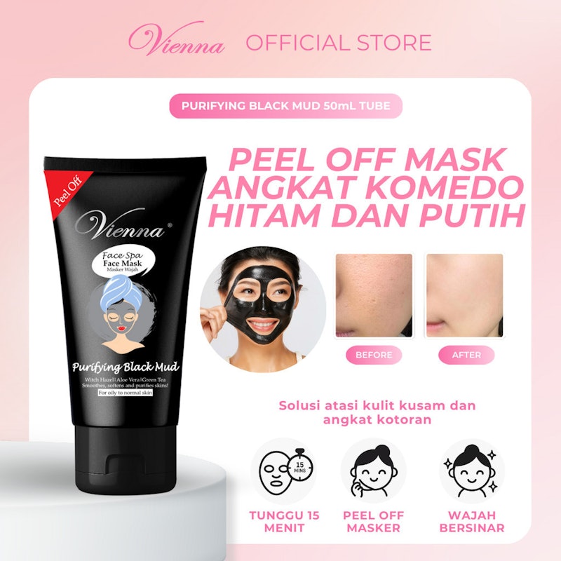 Vienna Peel Off Mask Face Spa Purifying Black Mud 2