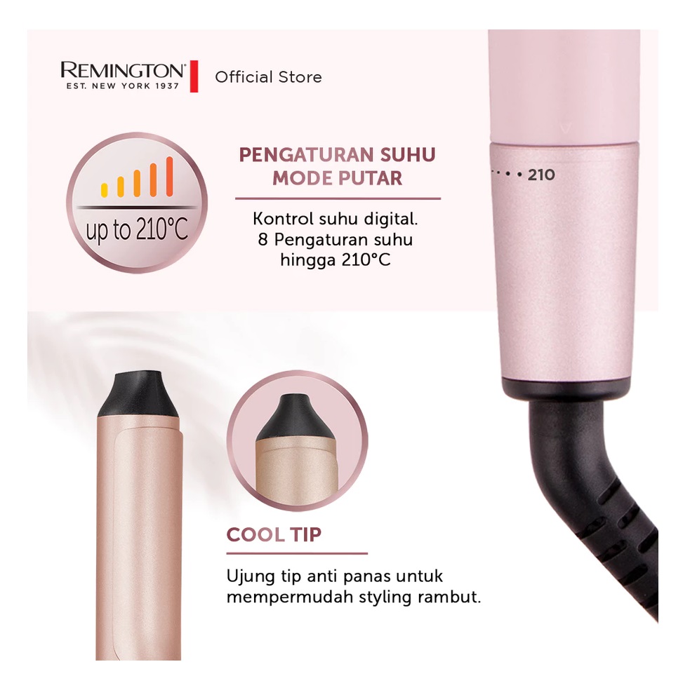 Spectrum Brands Remington Coconut Smooth Curling Iron CI5901