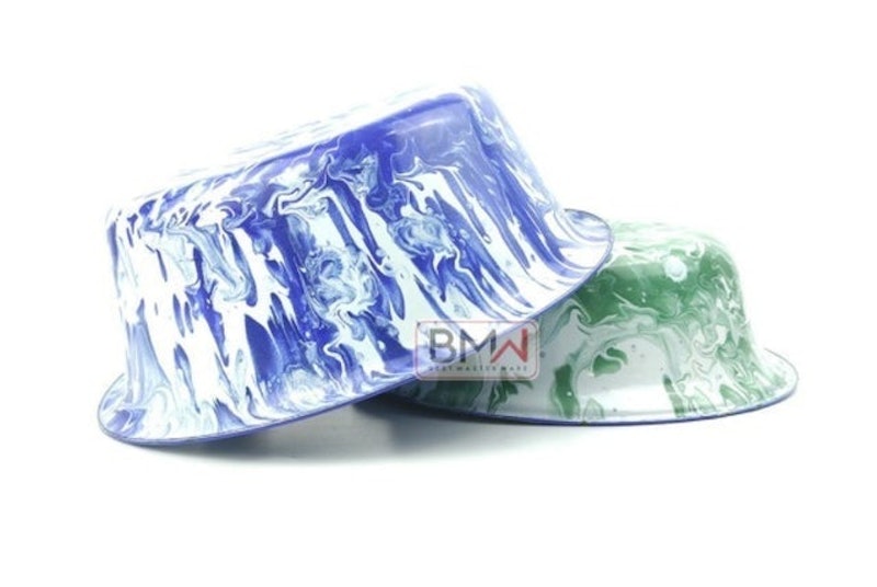 Baskom Enamel Model Lurik 1
