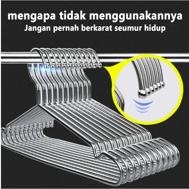  Olhome Hanger Baju Stainless