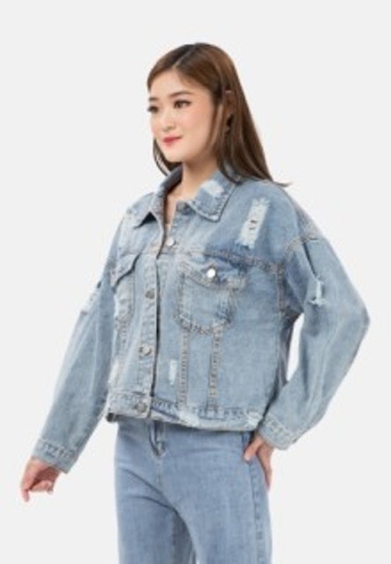 Ripped Denim Jacket 2
