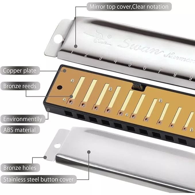 Swan Harmonica  SW-10