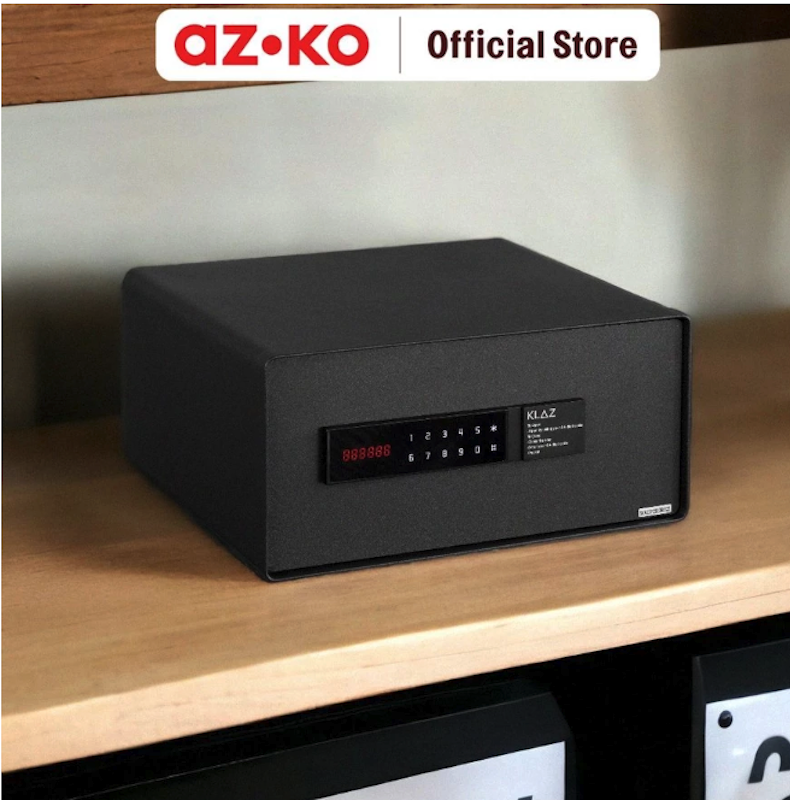 AZKO Klaz 42x37x20 cm Brankas Hotel Layar Sentuh Hob