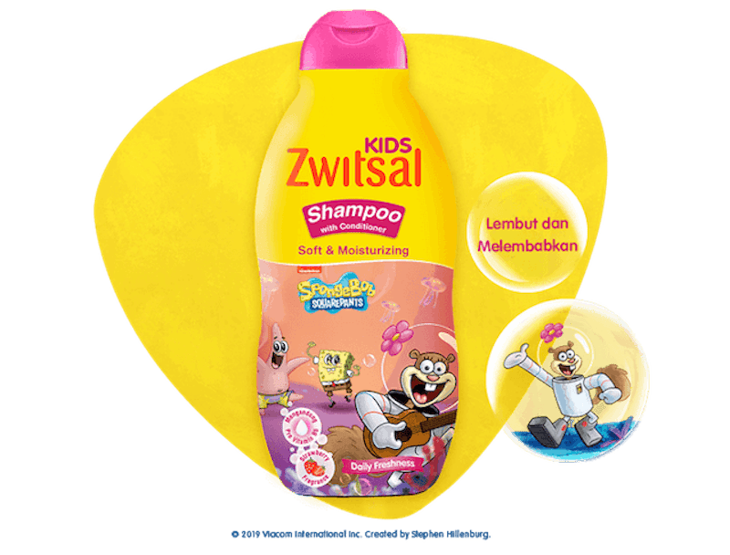Zwitsal Kids Shampoo Soft & Moisturizing Pink 1