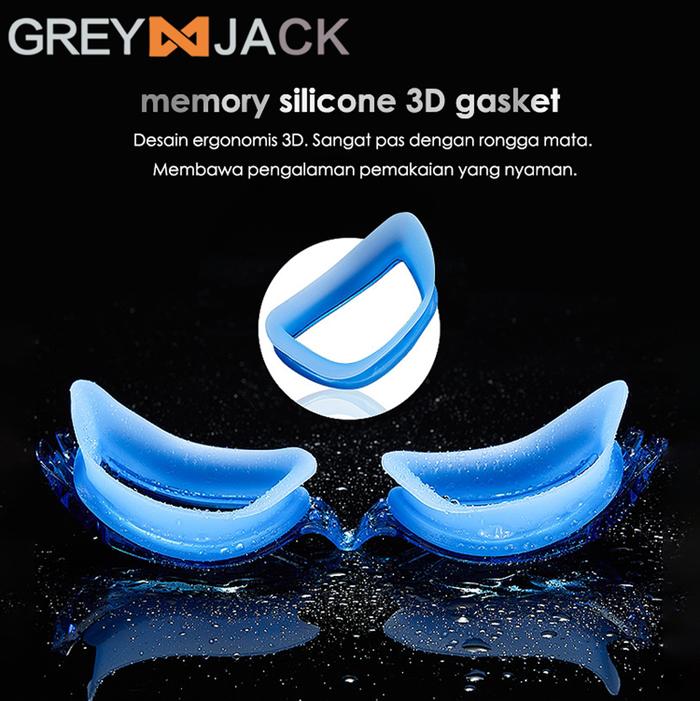 Grey Jack Swimming Goggles Mirror Lens  3