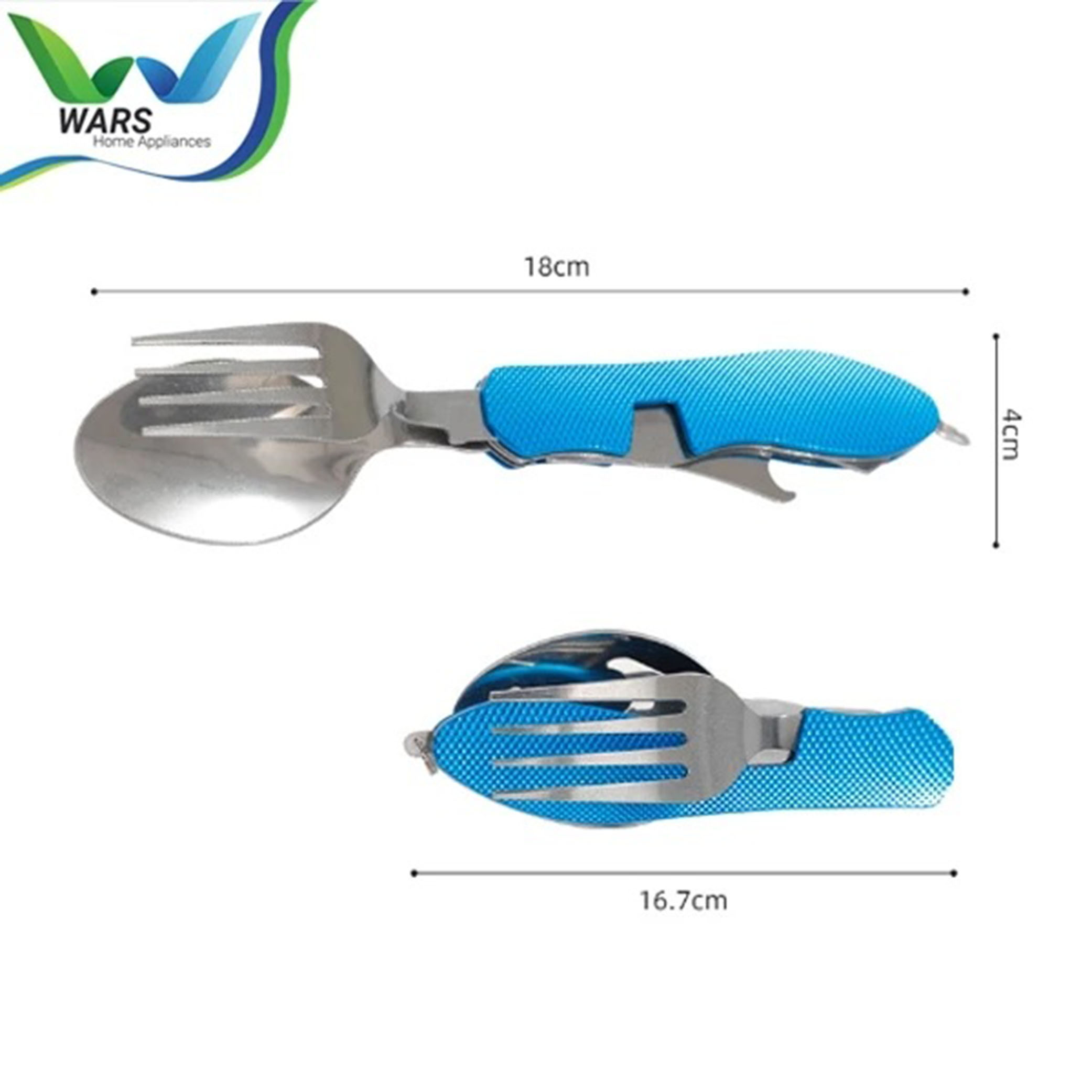 WARS Home Appliances WARS Sendok Garpu Pisau Lipat Portable