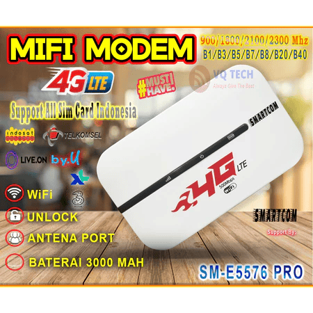 Smartcom Indonesia Nusajaya SMARTCOM MiFi Modem 4G LTE  SME5576 PRO 