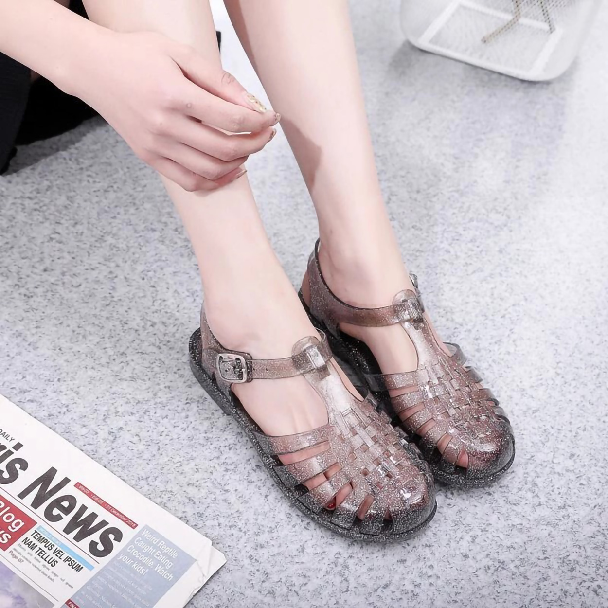  Hmbrg Wonhee Melissa Sandal Gladiator Jelly TG1684