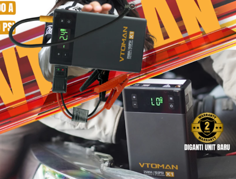 Vtoman X1 Pro Jump Starter 12.000 mAh 4