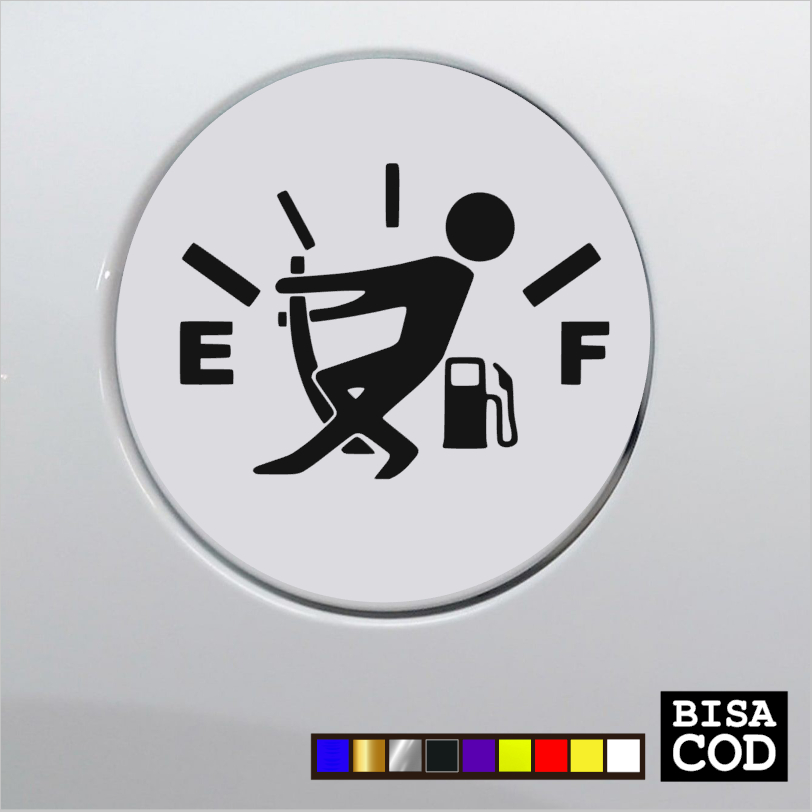  Stiker Tutup Tangki Mobil Fuel Indicator