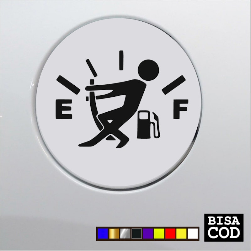 Stiker Tutup Tangki Mobil Fuel Indicator 3