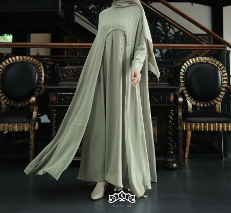 Kazami Luna Abaya Payet Set