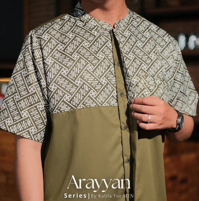  Kalifa Arayyan Series Kurta Kemko Lengan Pendek KRT0002SB