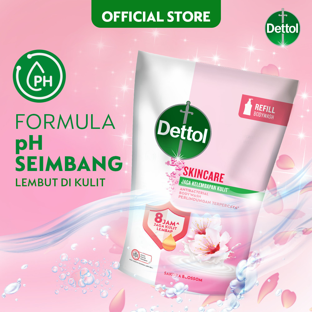 Reckitt Benckiser Dettol Sabun Mandi Cair Anti Bakteri Skincare 