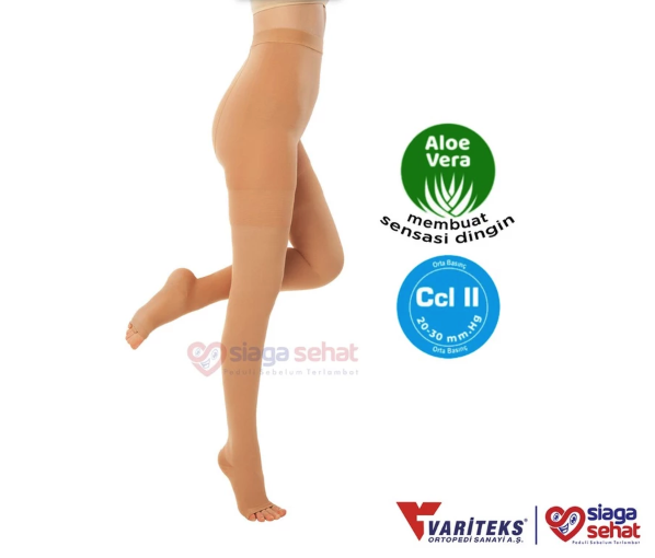  Variteks Stocking Varises Pantyhouse Open Toe  CCL 2 (913)