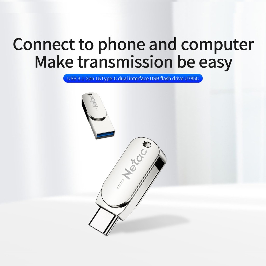 Netac Technology Netac OTG USB Flash Drive 64GB U785C 