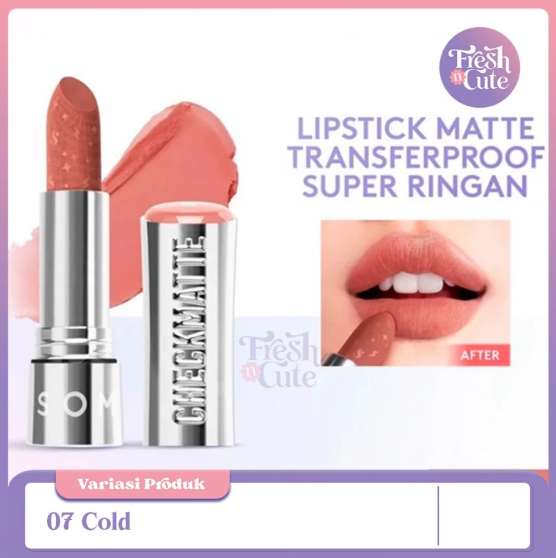 Royal Pesona Indonesia SOMETHINC Checkmatte Transferproof Lipstick 07 Cold
