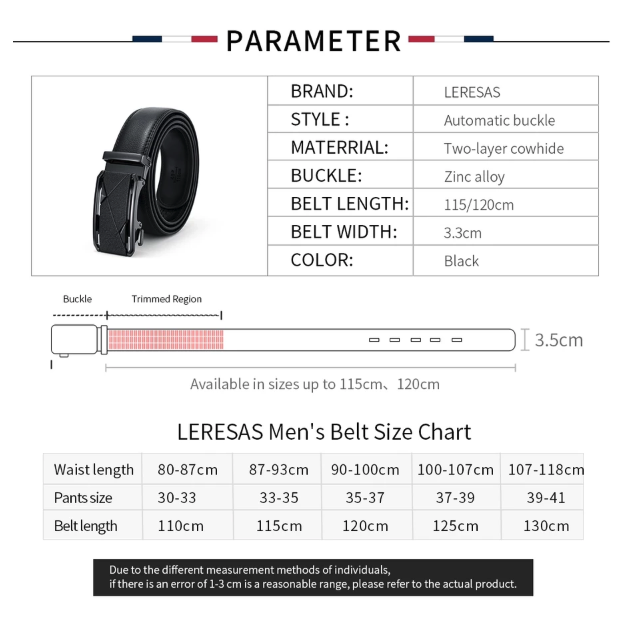  LERESAS Ikat Pinggang Kulit P011