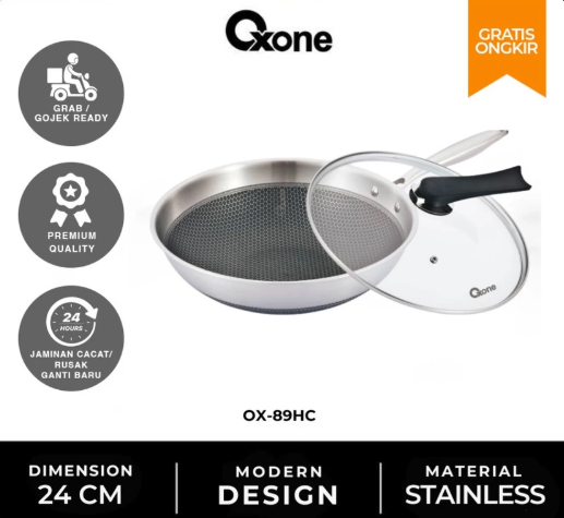 Octa Utama Oxone Fry Pan Honey Comb Anti Lengket 24 cm OX89HC