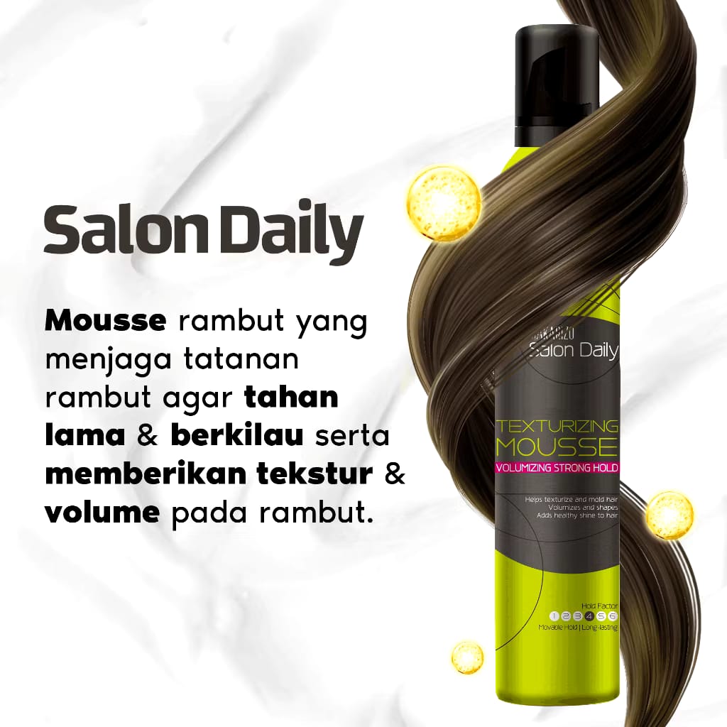 Akasha Wira International Makarizo Professional Salon Daily Texturizing Mousse Volumizing Strong Hold