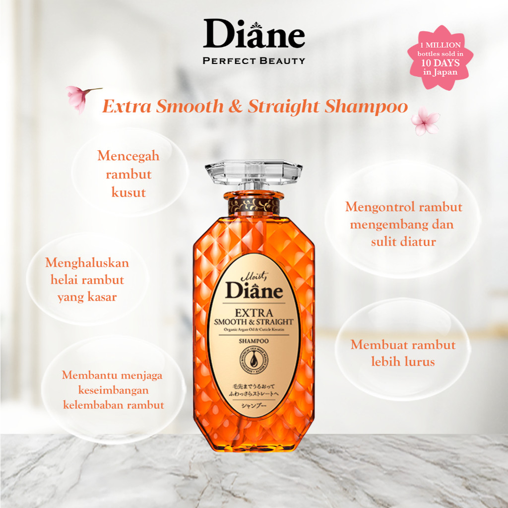 Moist Diane Extra Smooth & Straight Shampoo 3