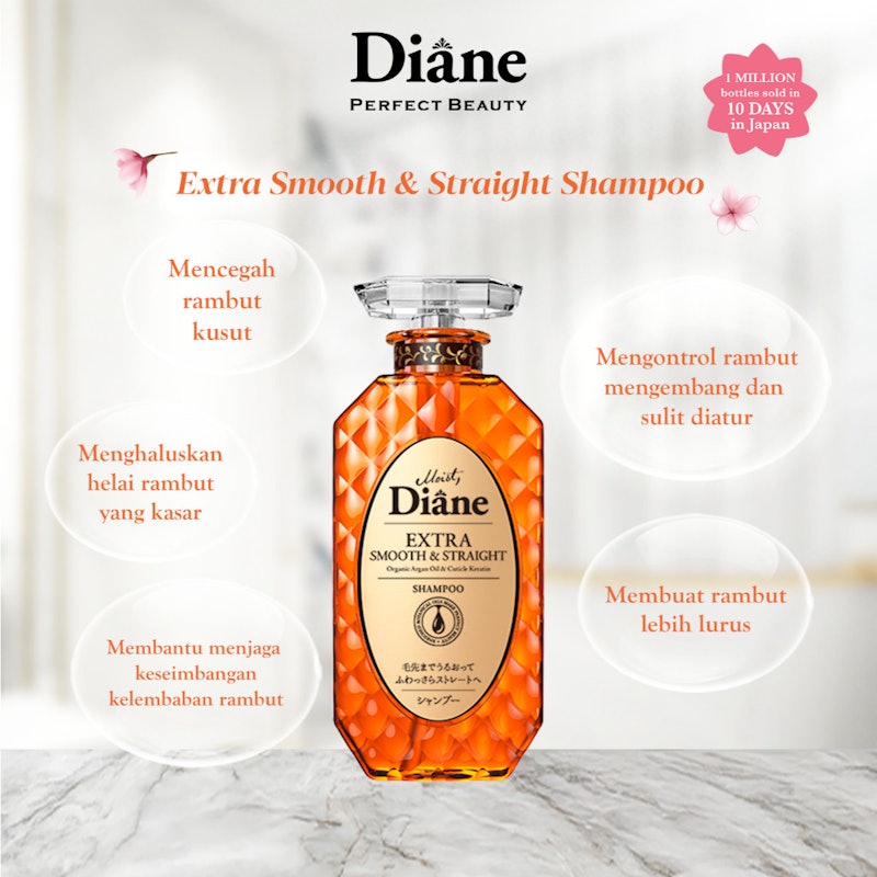 Moist Diane Extra Smooth & Straight Shampoo 3