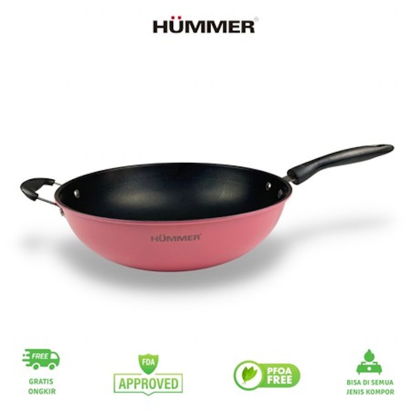 Hummer Wajan Wok Teflon 30 cm 3