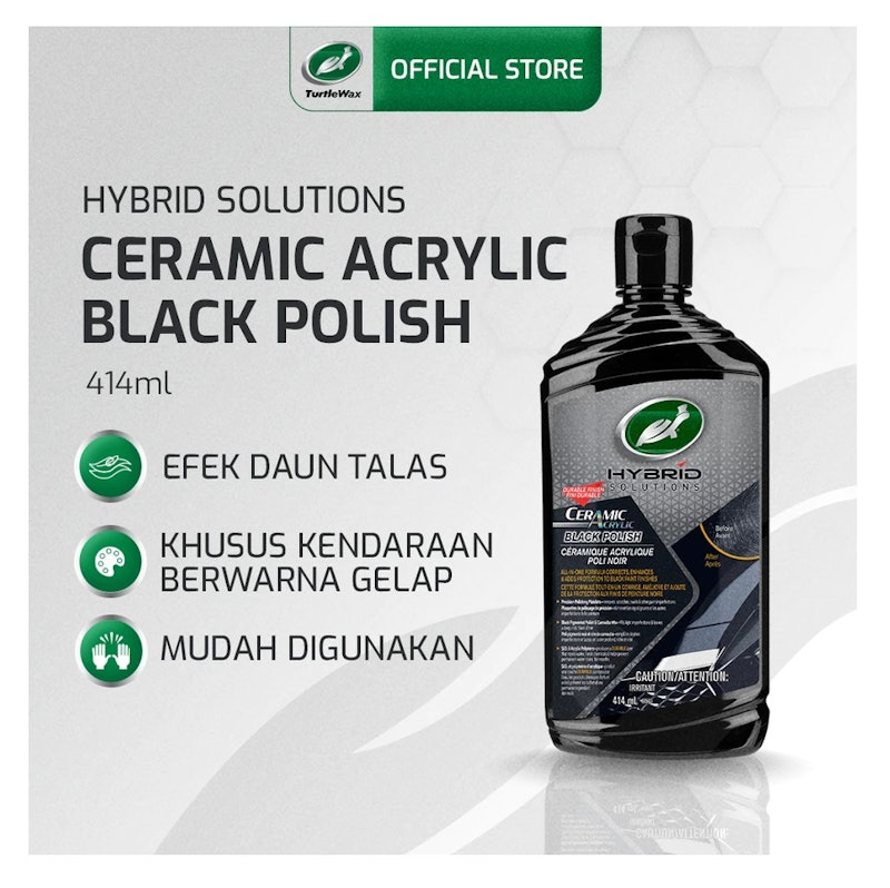 Turtle Wax Hybrid Solutions Ceramic Acrylic Black Polish 2