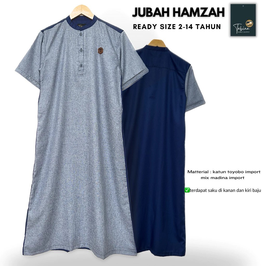 Tabina Tabina Jubah Gamis Anak Laki Laki dan Remaja Seri Hamzah