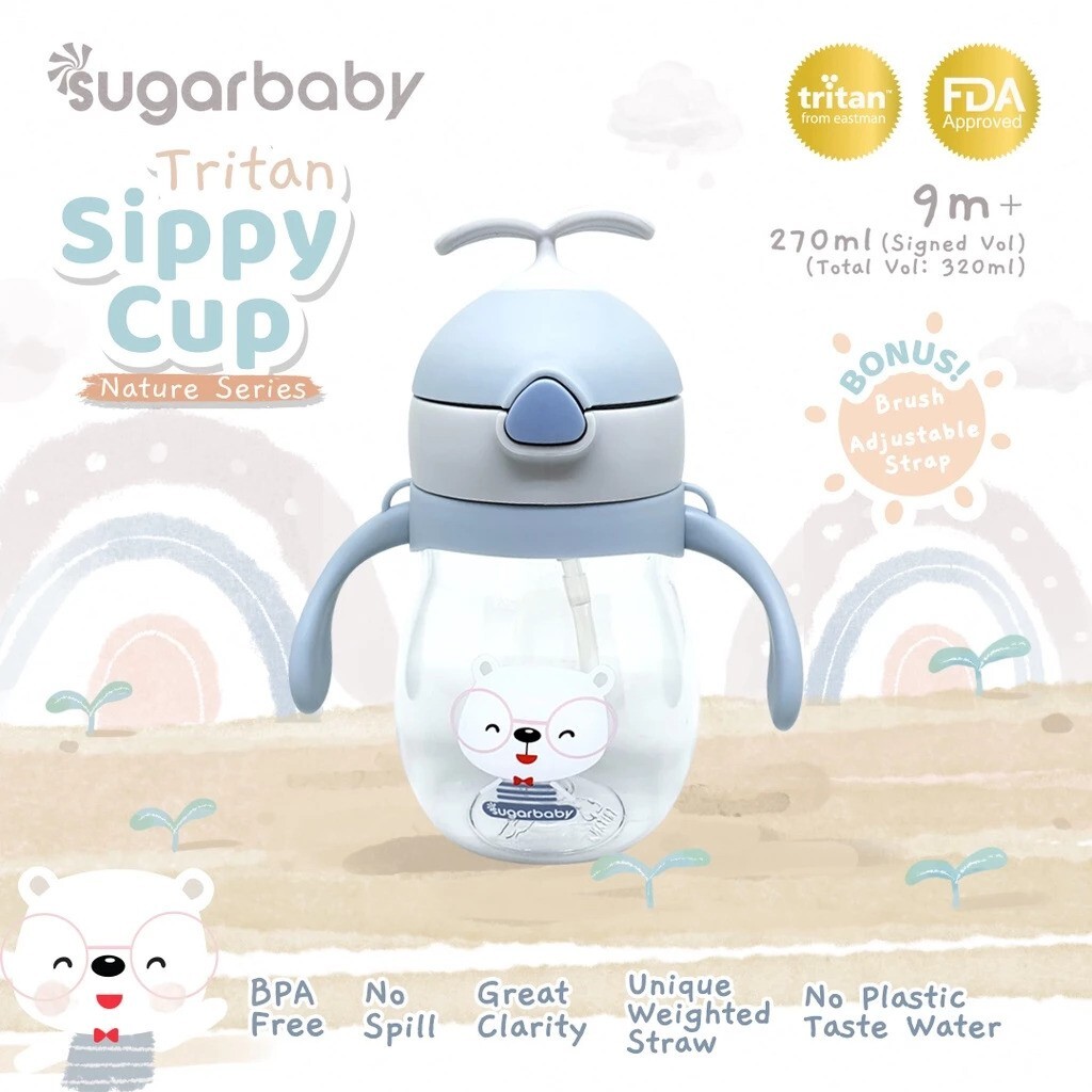 Kindalin Utama International Sugar Baby Tritan Sippy Cup Nature Series 320ml