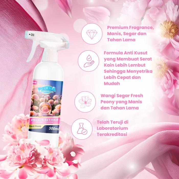 Real Clean Pelika Pelicin Setrika Pewangi Pakaian Fresh Peony 3