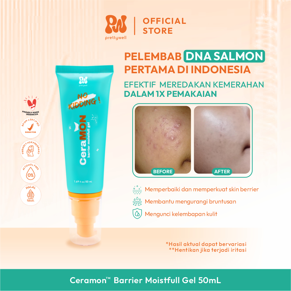 Pesona Dalam Negri Prettywell CeraMON Barrier Moistfull Gel
