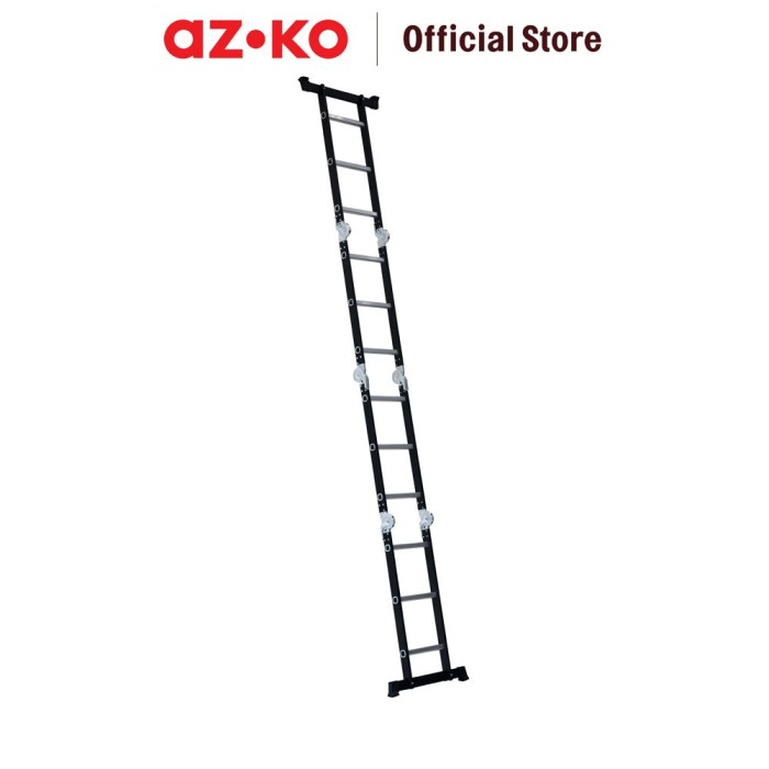 Kawan Lama Group Krisbow Tangga Lipat Aluminium Steel 3M Hitam