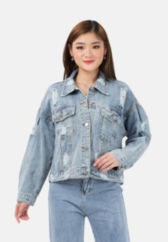 Ripped Denim Jacket 1