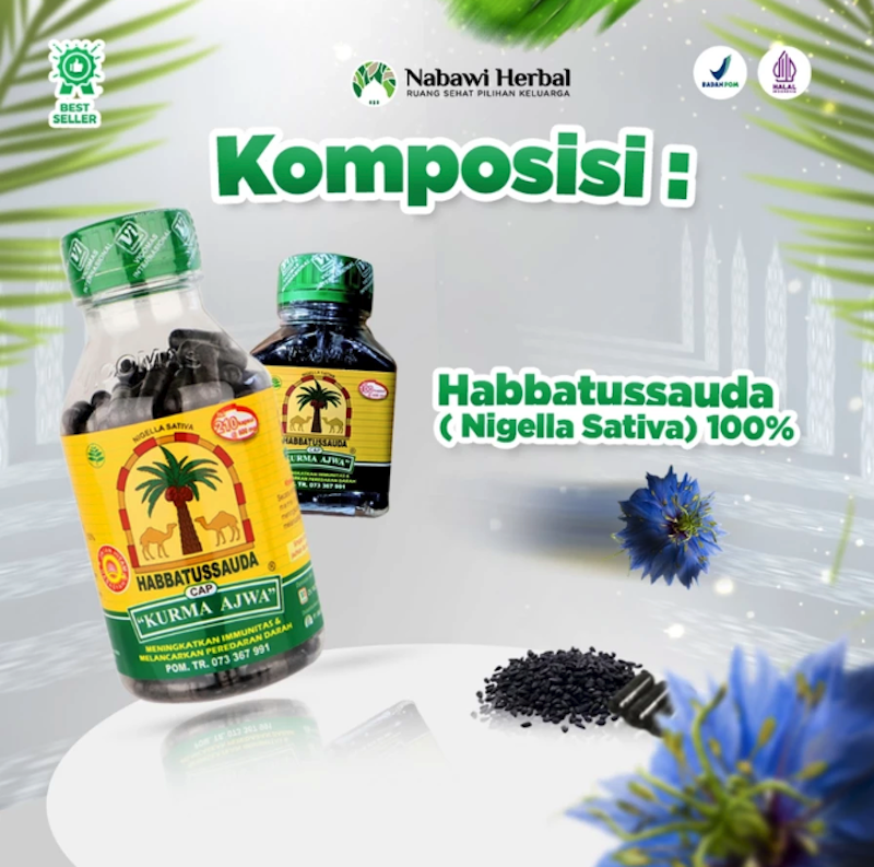 Habbatussauda Cap Kurma Ajwa 4