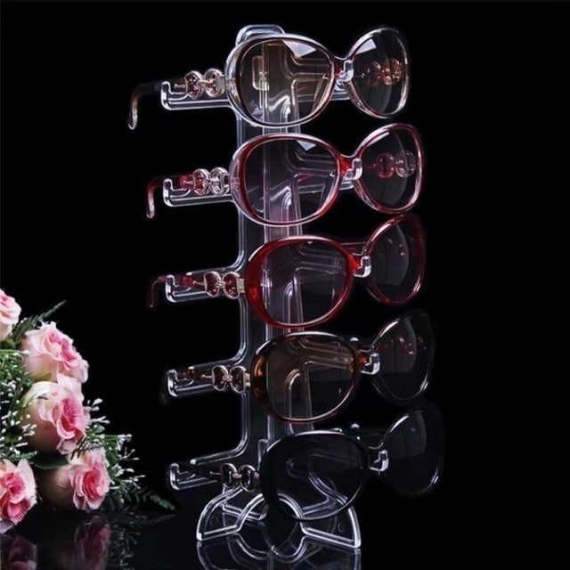  Rak Kacamata Akrilik Isi 5 