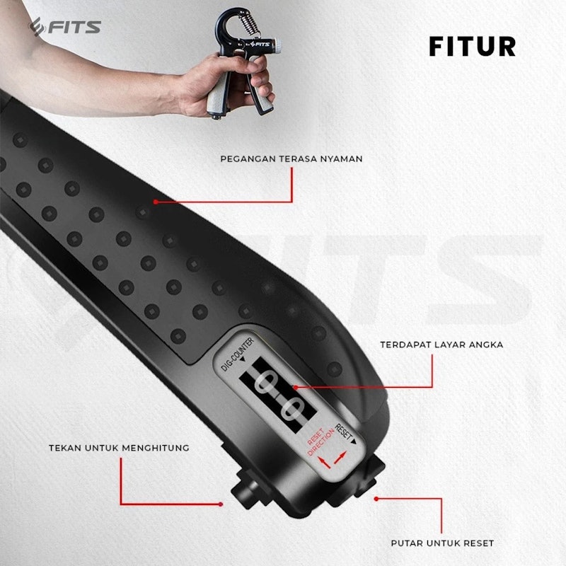 SFIDN FITS Fits Hand Grip Adjustable Counter Hitam 4