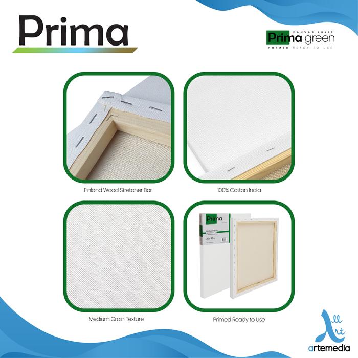 Prima Green Cotton Canvas 20x20 cm 4