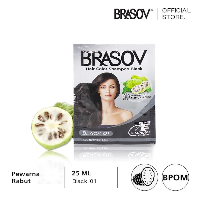 Hair Color Shampoo Black 01 2