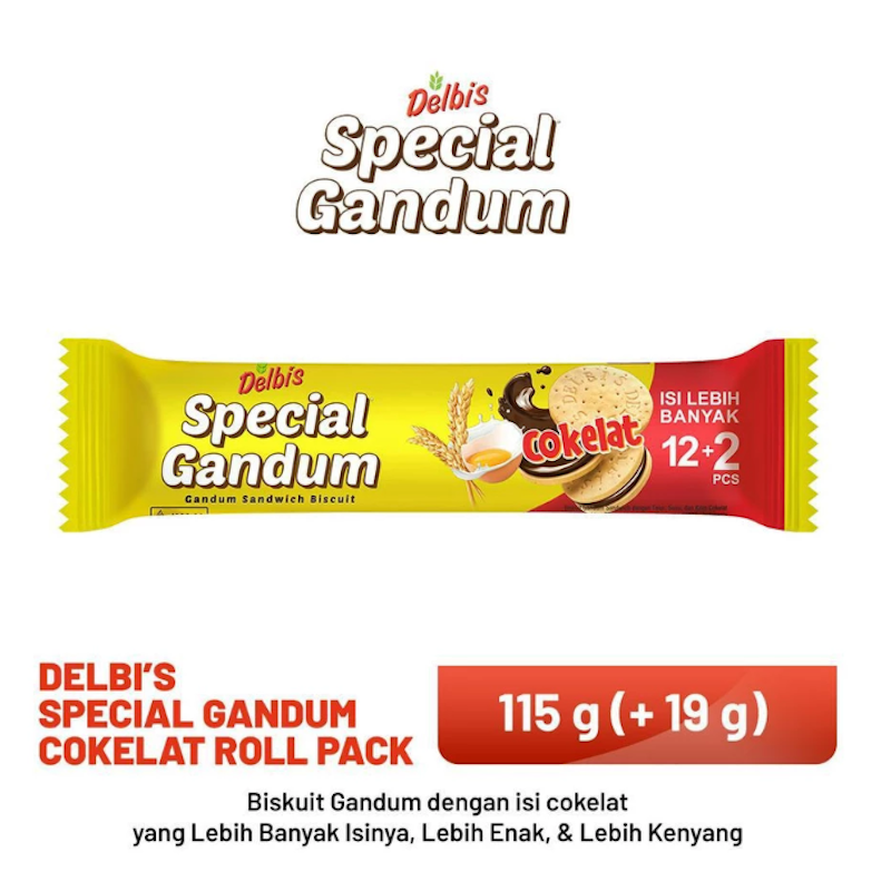 Delbis Special Gandum Cokelat Roll Pack 2