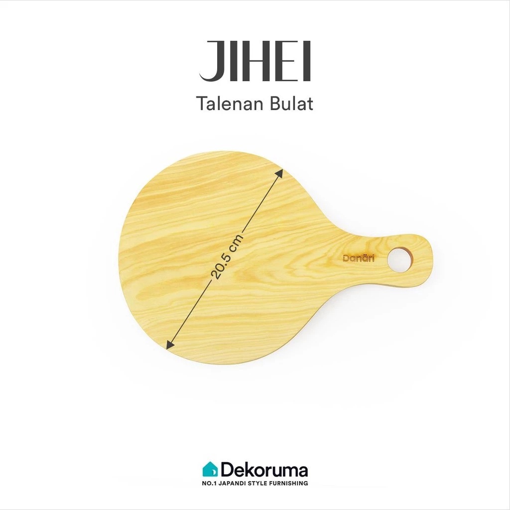 Dekoruma Inovasi Lestari Dekoruma Jiren Talenan Bulat Kayu Mahoni