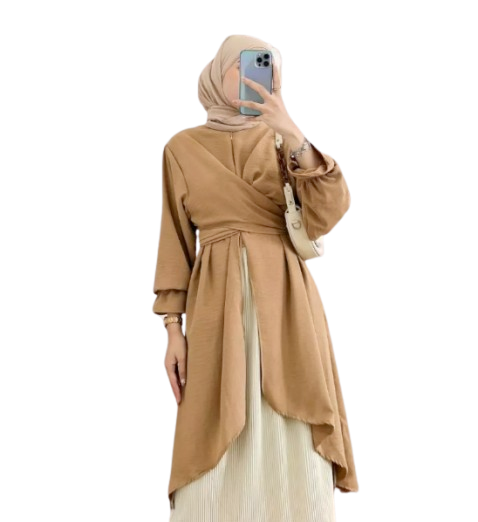 Pola Wear Clara Long Tunik Outer 3in1