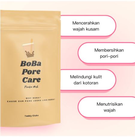 Teddy Clubs  Boba Pore Care Mask