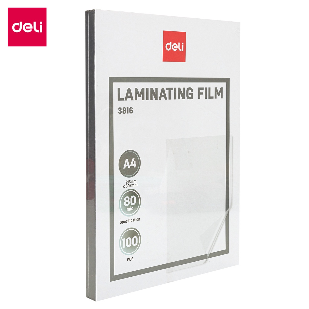Deli Laminator Film Plastik Laminating E3816