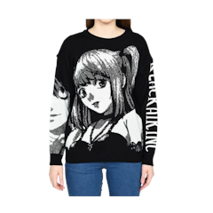 Milkan.id Black Air.Inc Sweater Rajut Premium Motif Anime