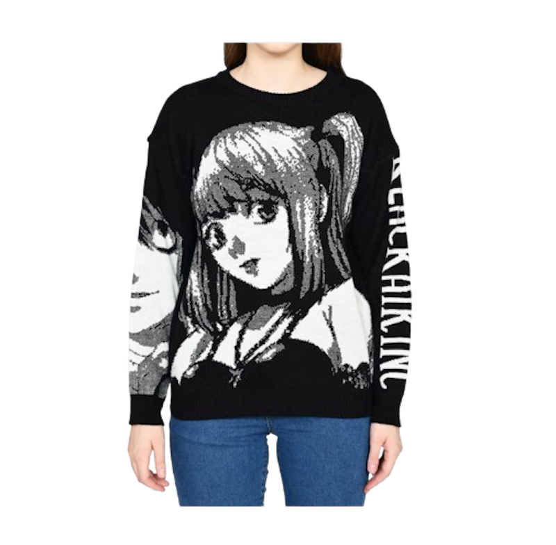 Milkan.id Black Air.Inc Sweater Rajut Premium Motif Anime 1